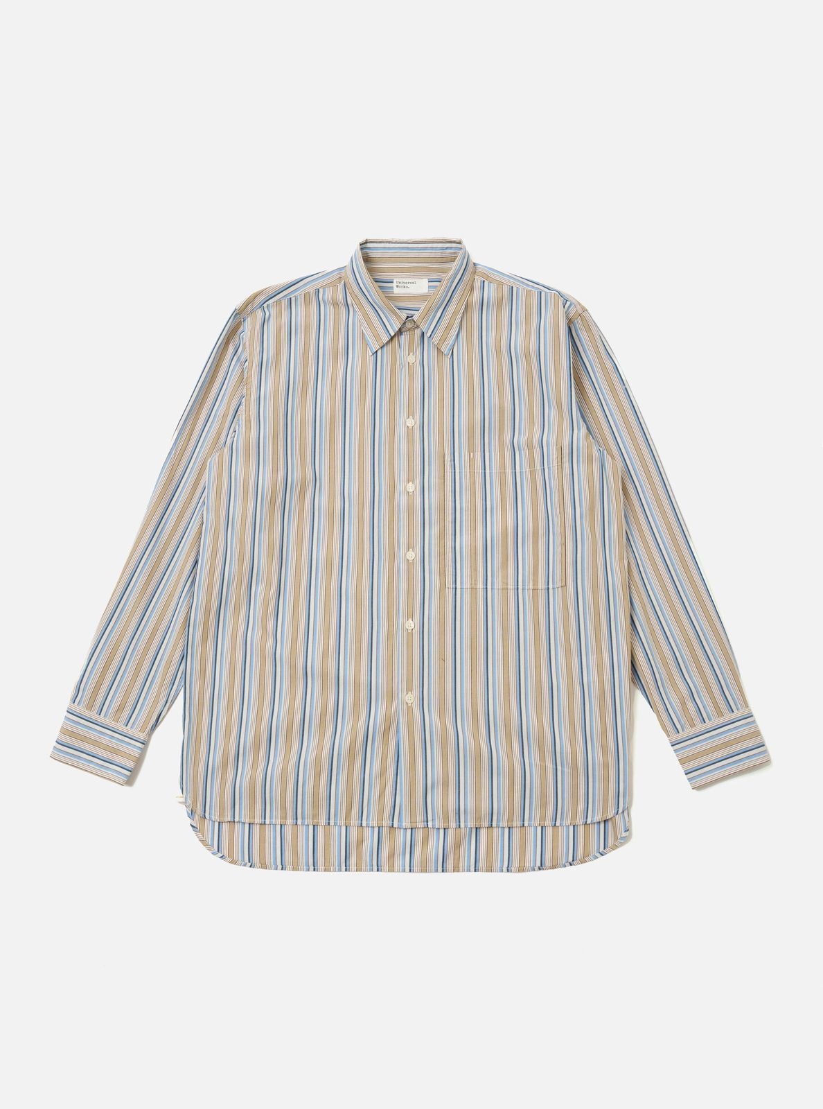 Multi Pop Multi Stripe Square Pocket Shirt