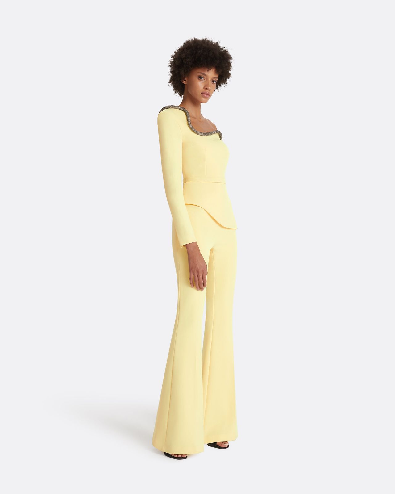 Halluana Pale Yellow Trousers