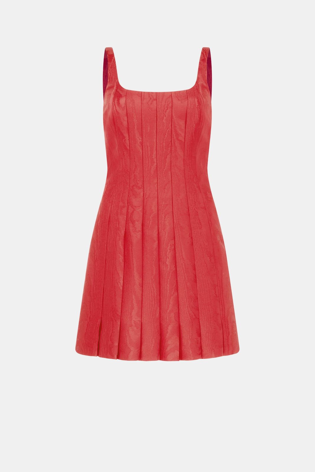 Sascha Dress In Red Moire Mikado