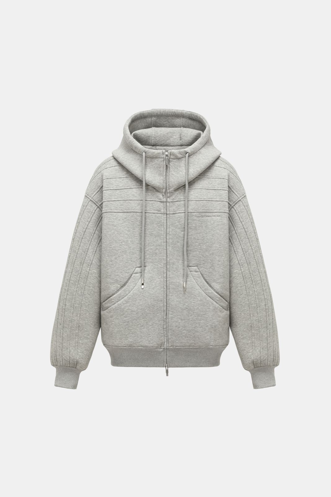 WHITE SEAMING HOODIE