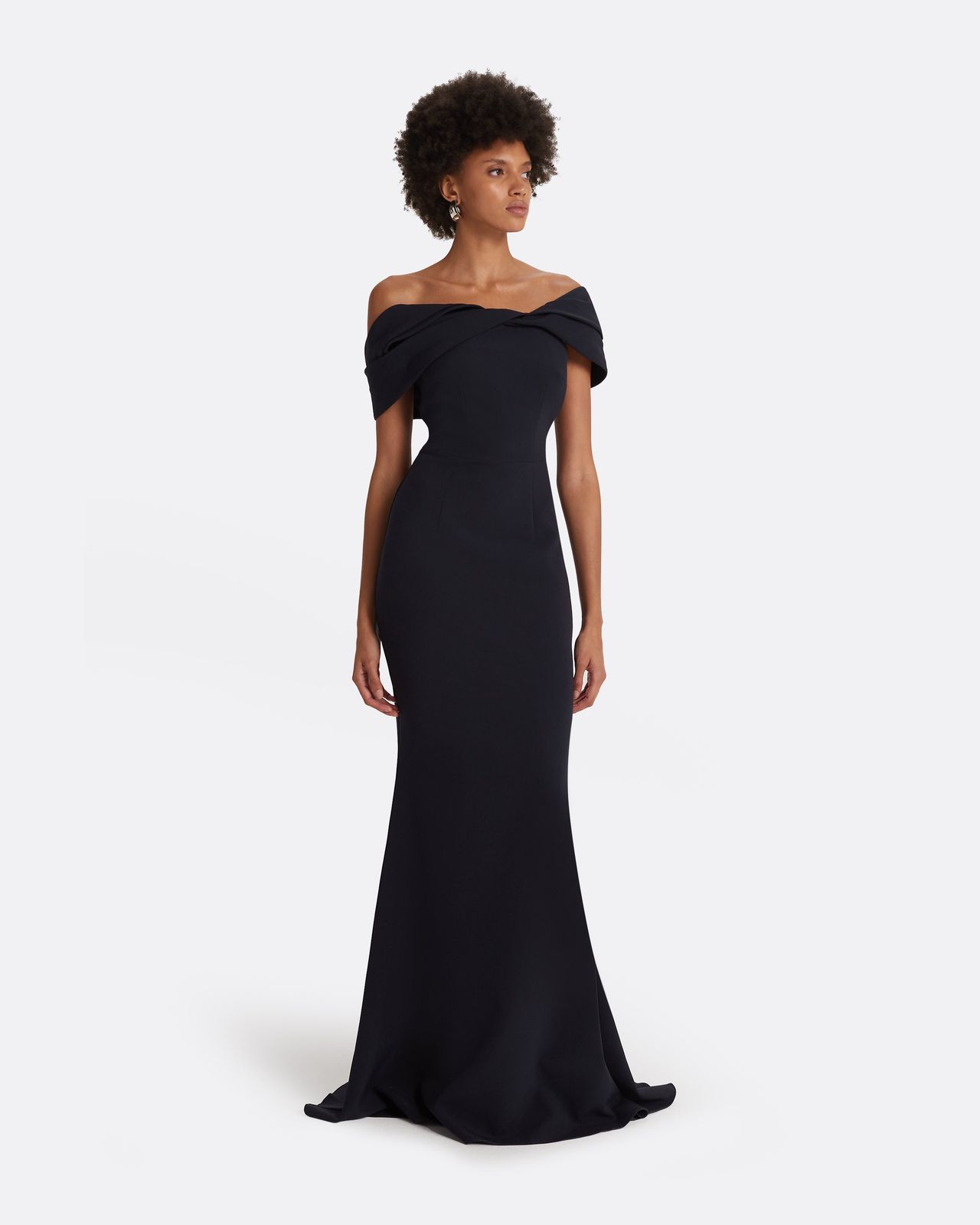 Rossa Midnight Navy Long Dress