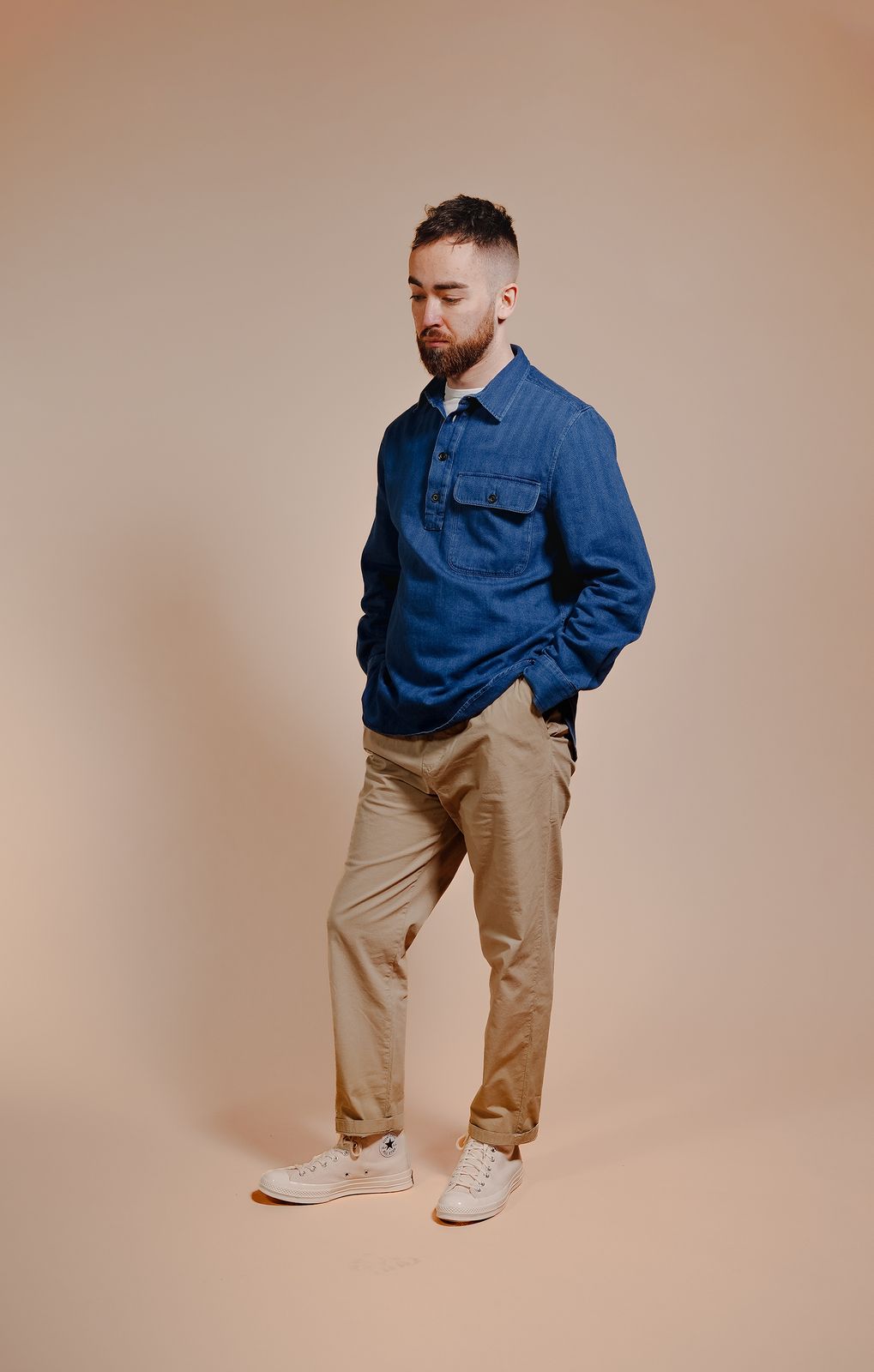 Archive Indigo Popover Overshirt
