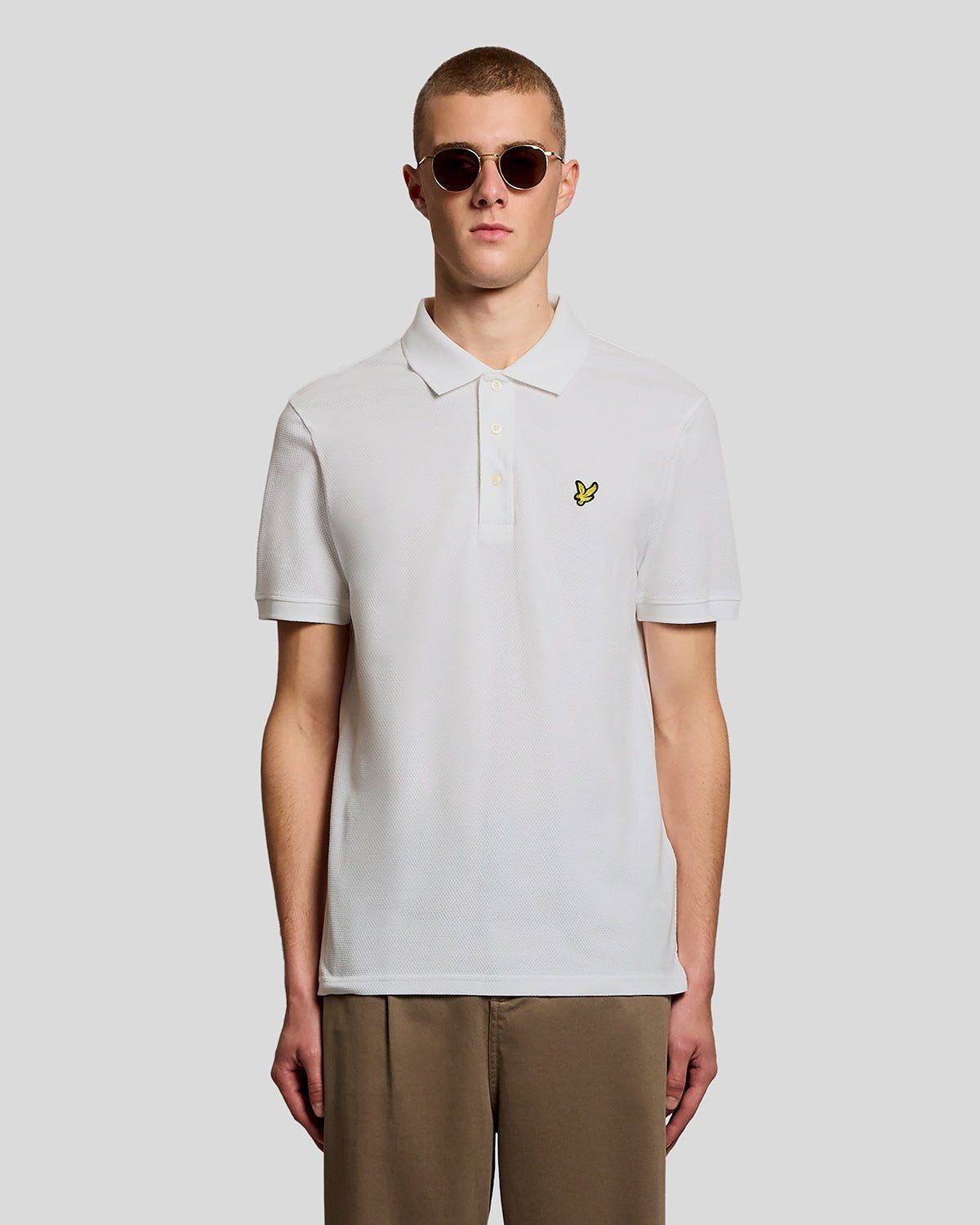 Textured Jacquard Polo Shirt