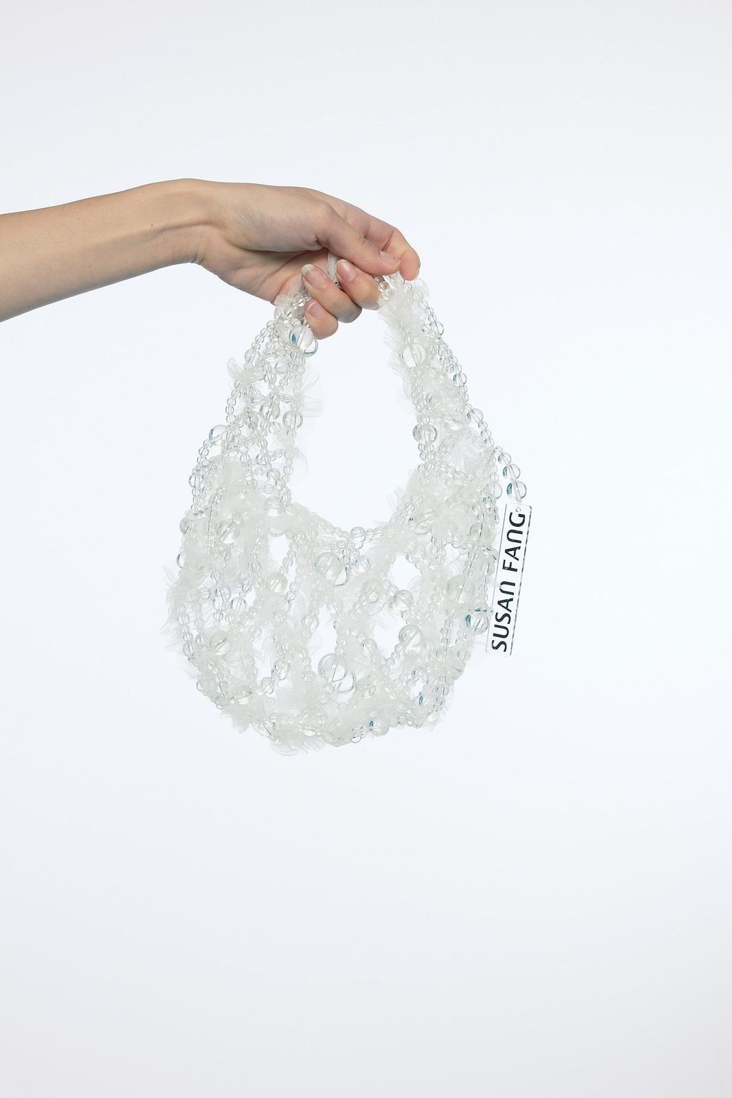 TULLE BEADED HANDBAG