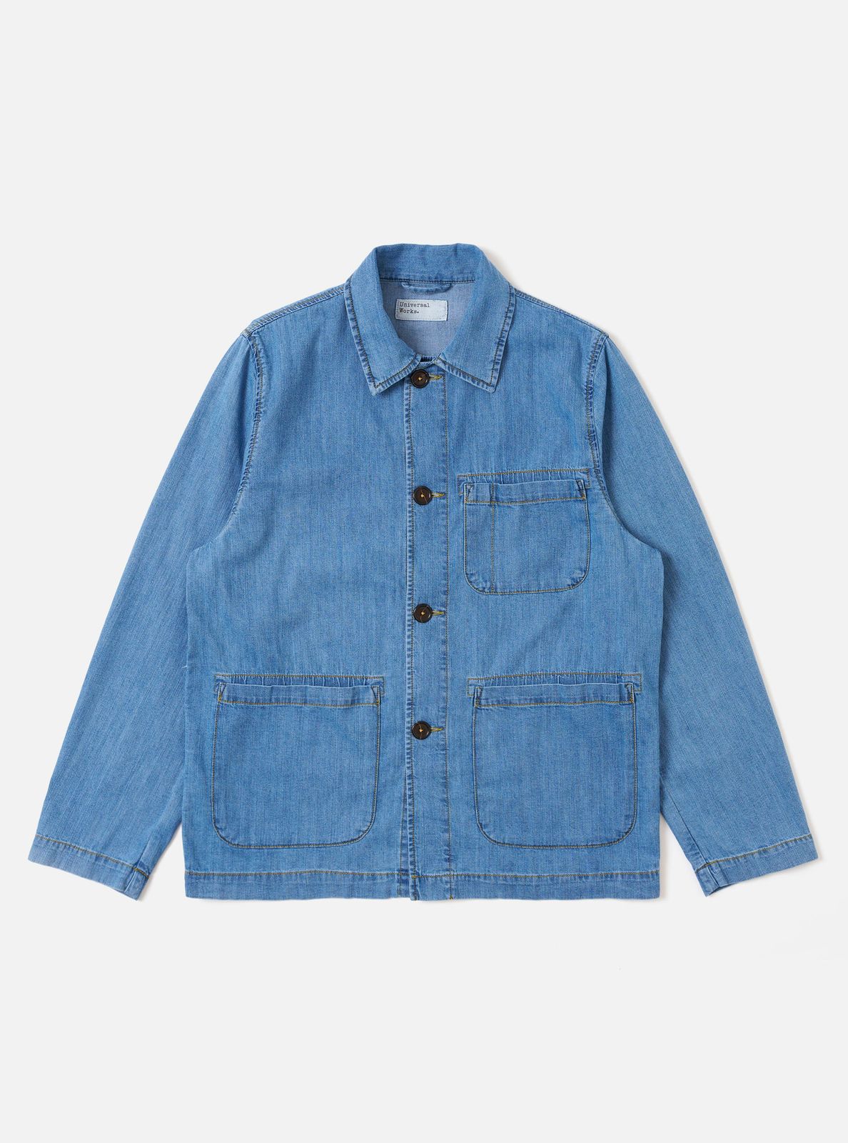 Washed Indigo 8oz Slub Denim Field Jacket