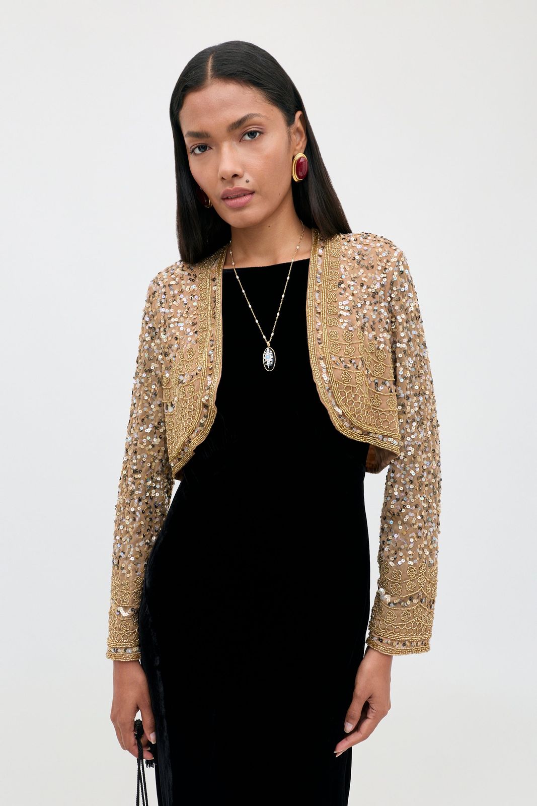 Cliona - Art Deco Embellishment Antique Gold