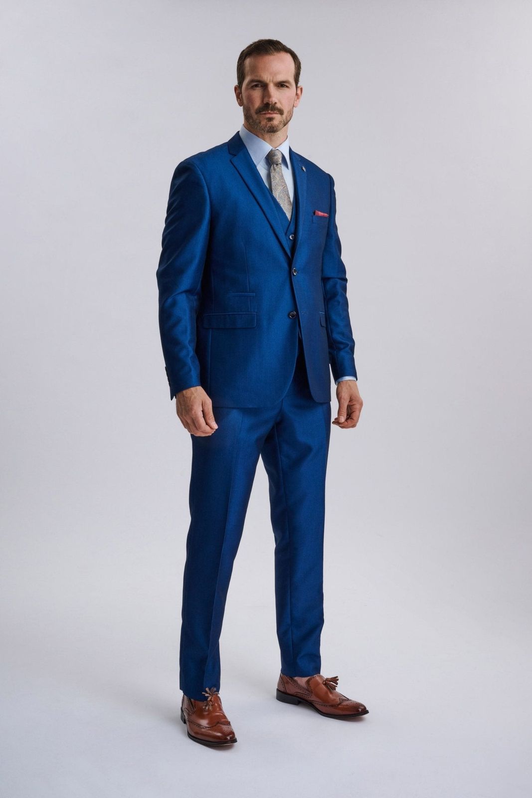 Kingsley Blue Three Piece Suit