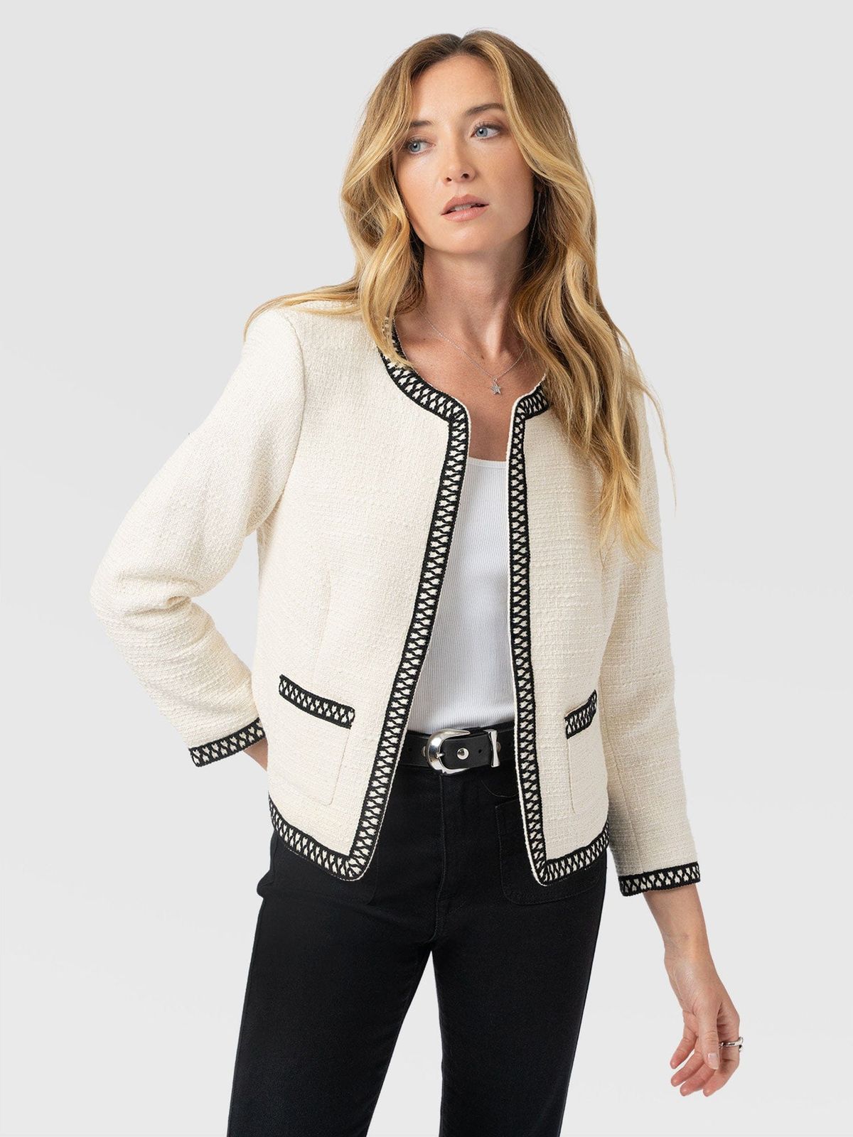 Rayner Jacket - Cream/Black