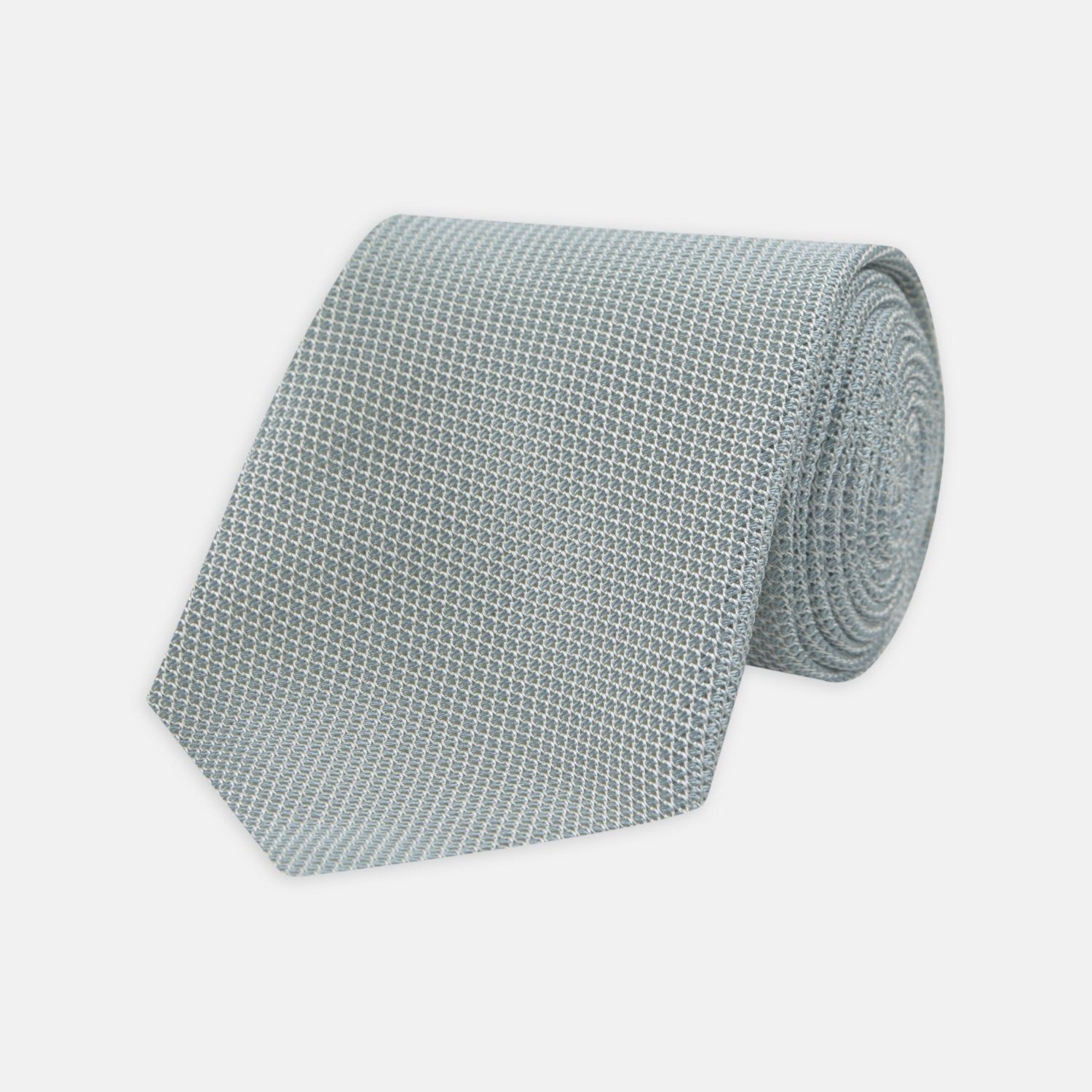 Light Blue Grenadine Silk Tie
