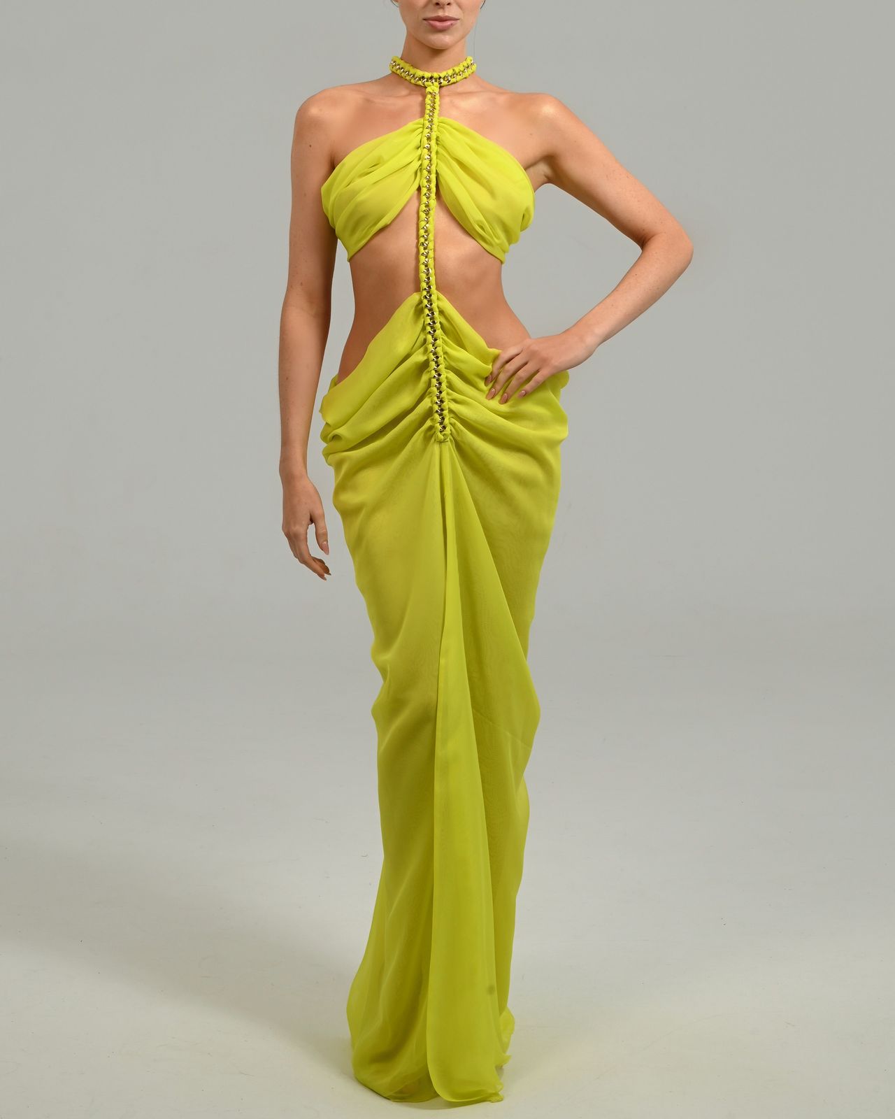 Karlie Maxi Dress in Citrus (Ready To Ship)