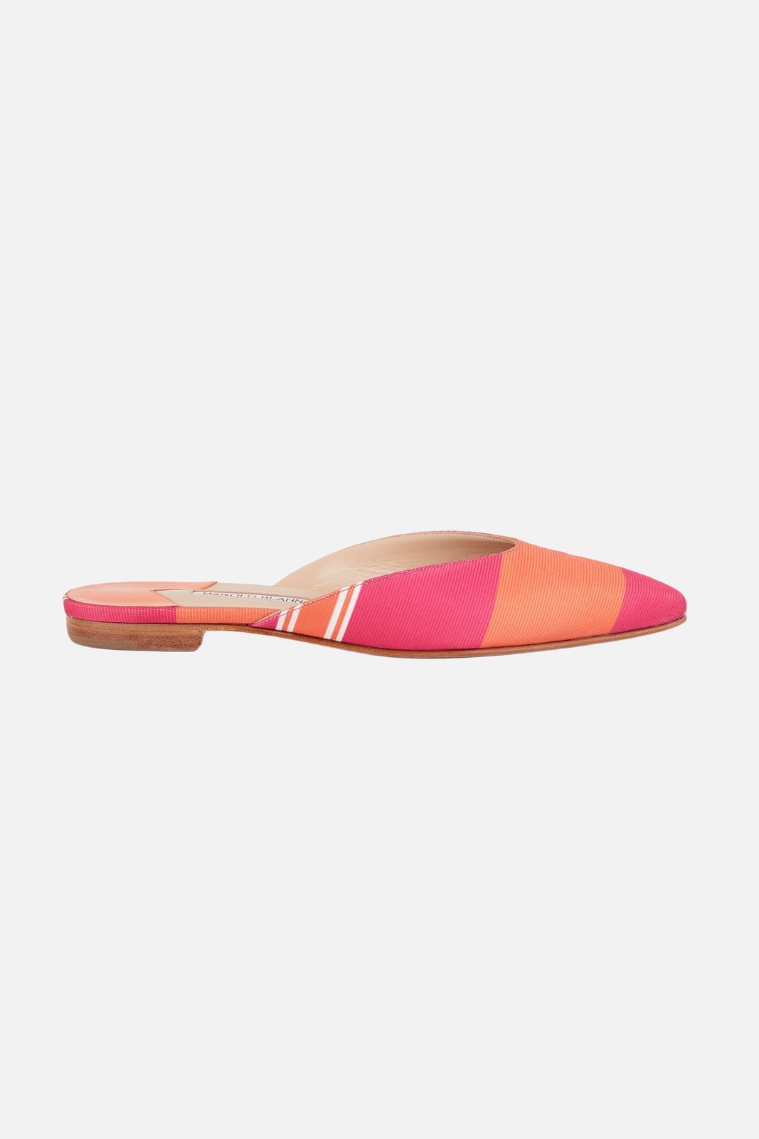 Wickba Shoe in Hot Pink & Orange Taffeta Faille
