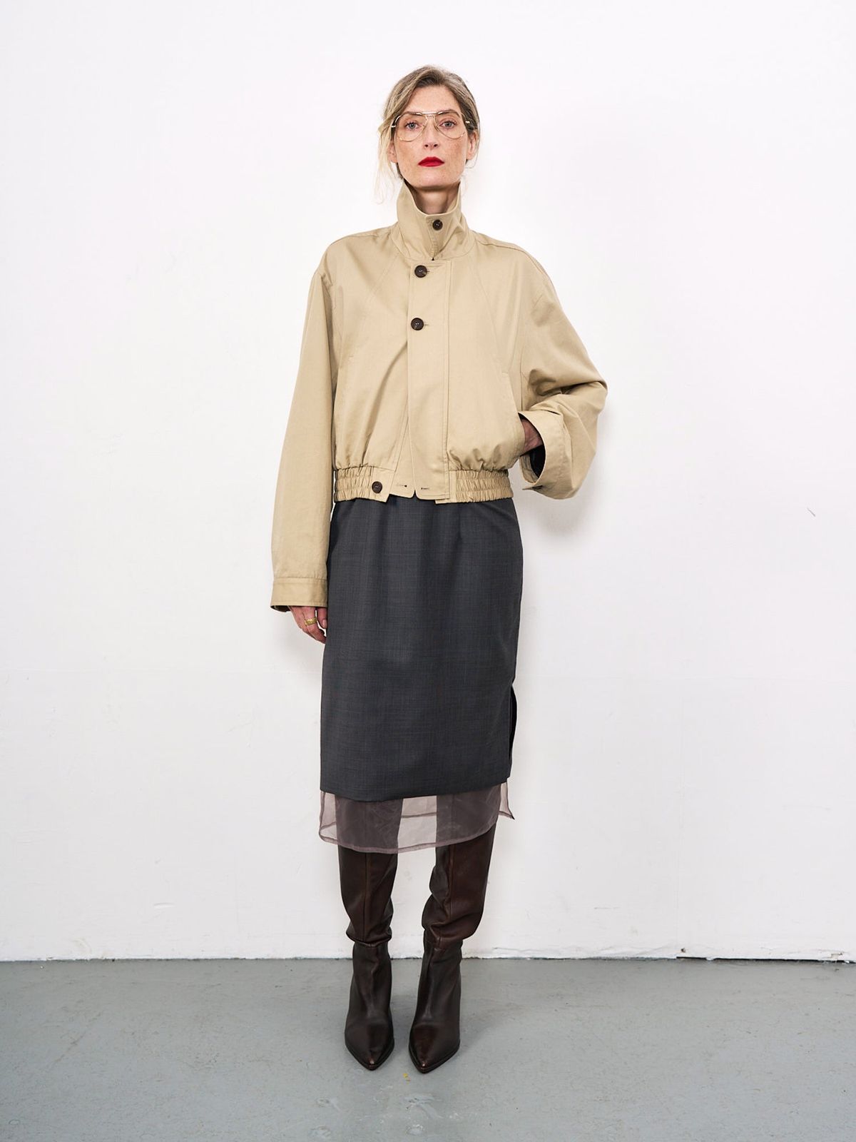 August Bomber Jacket Cashew