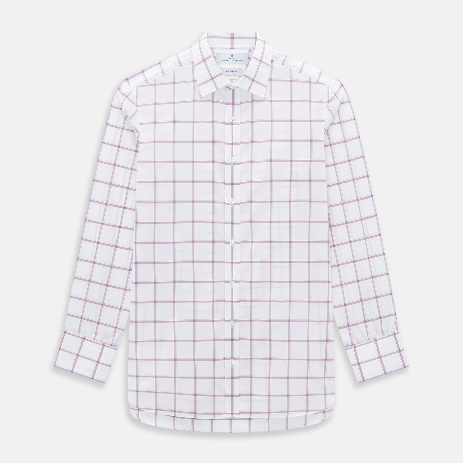 Antique Pink Grid Check Mayfair Shirt