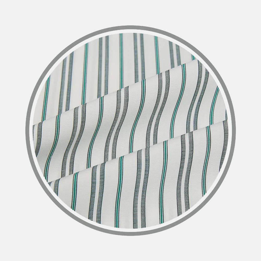 Forest Green Multi Stripe Fabric