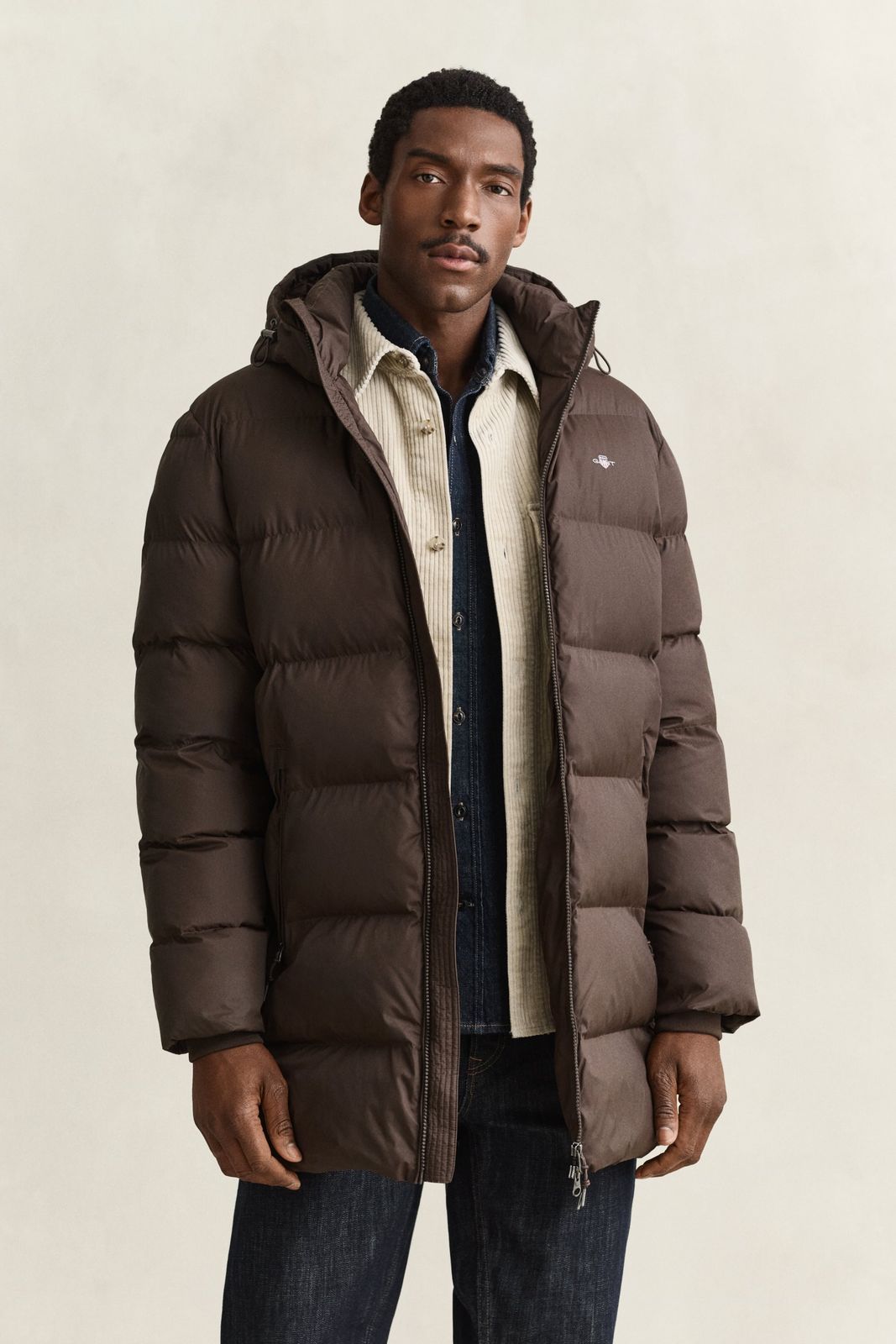 Active Cloud Mid Length Jacket - BLACK