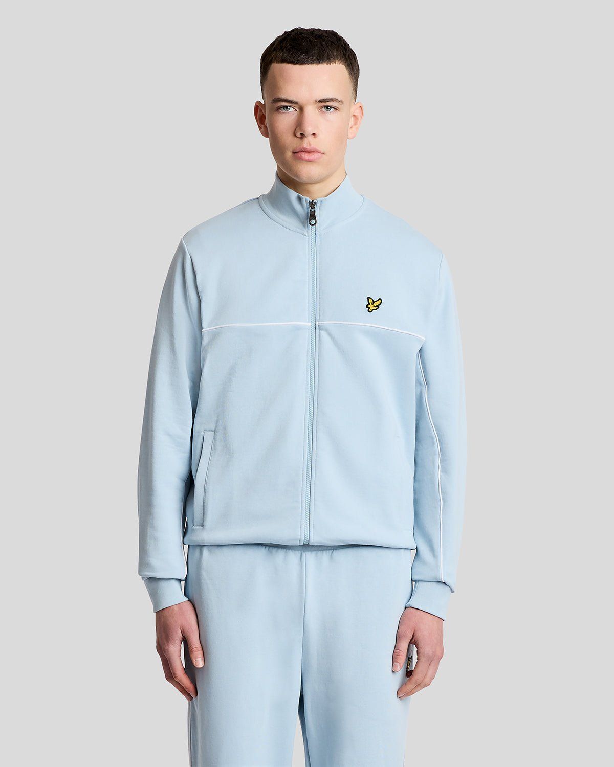 Piped Full Zip Track Top