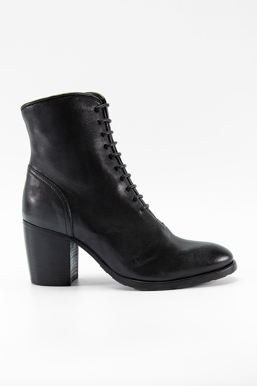 ASTON royal-black lace up boots.