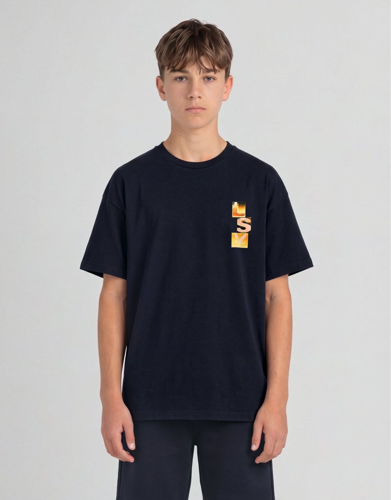Block Type Graphic T-Shirt