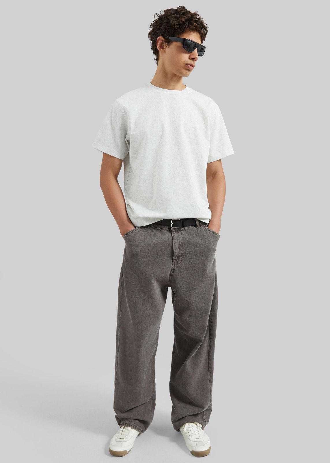 Salino Barrel Leg Jeans - Grey Wash