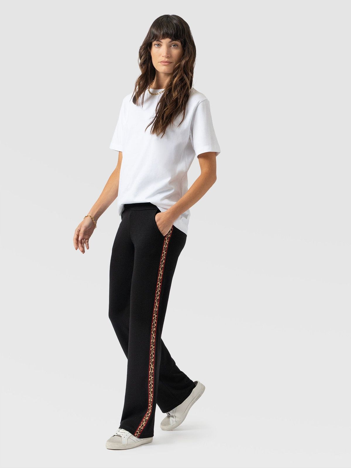 Runway Pant - Black Leopard