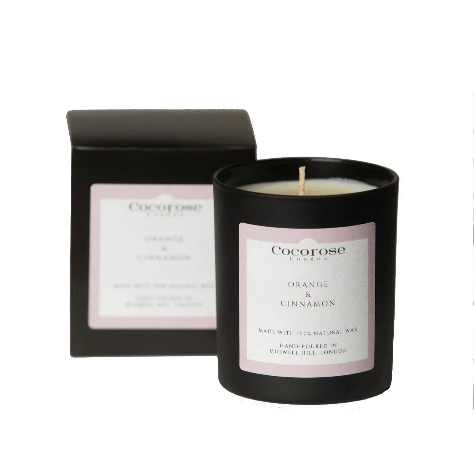 Orange & Cinnamon Natural Wax Candle