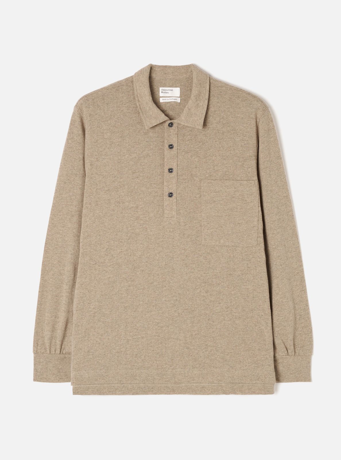 Dark Sand Recycled Wool Mix SJ Pullover L/S Shirt
