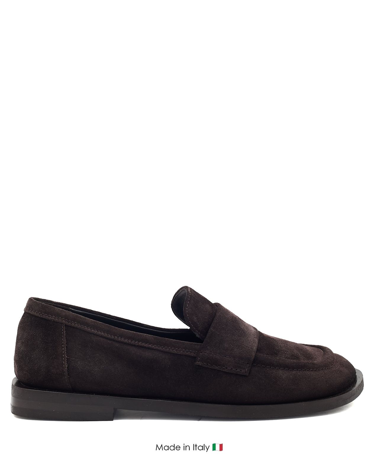 E4375 Dark Brown Suede Loafer