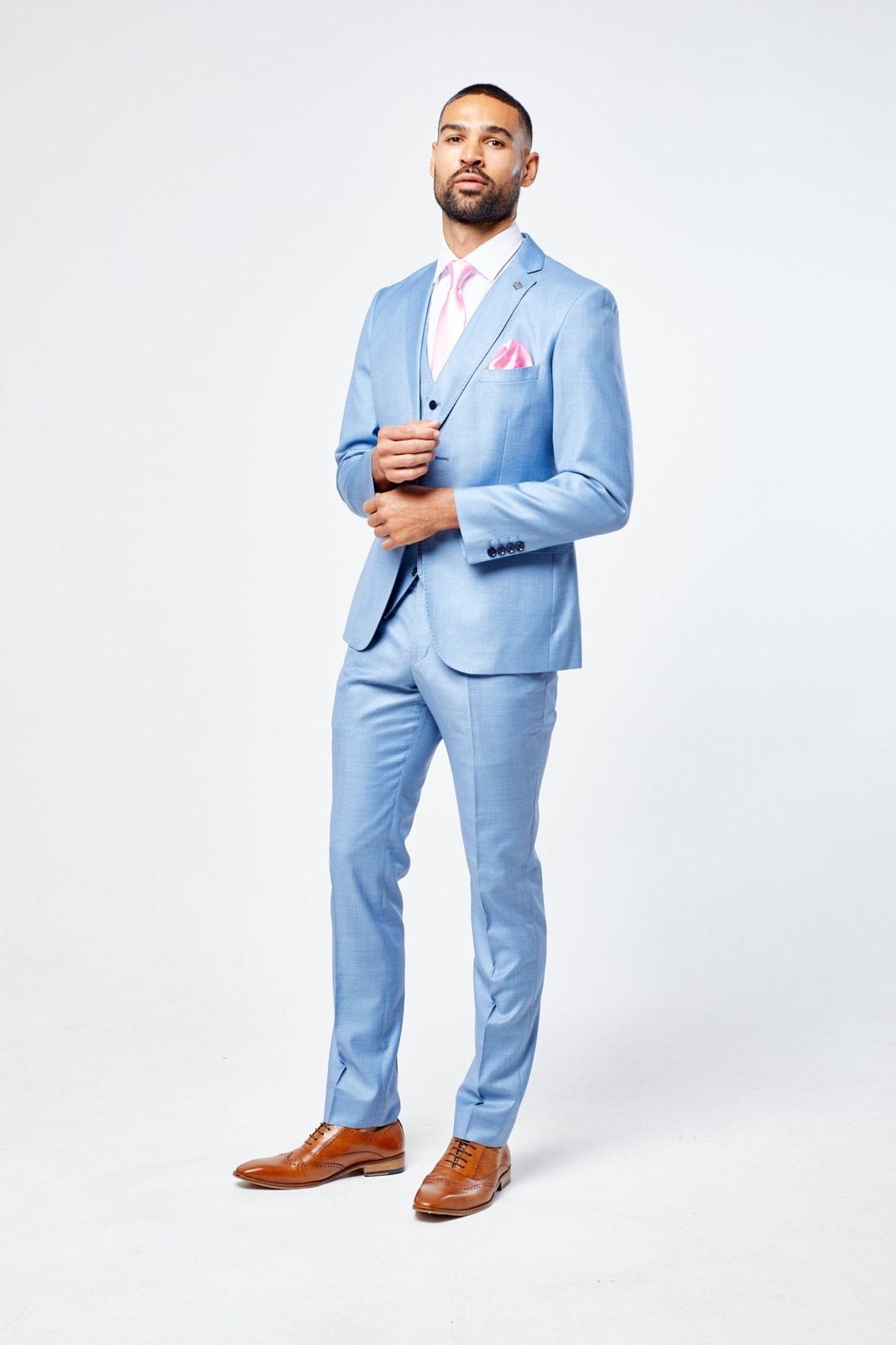 Charles Blue Three Piece Suit