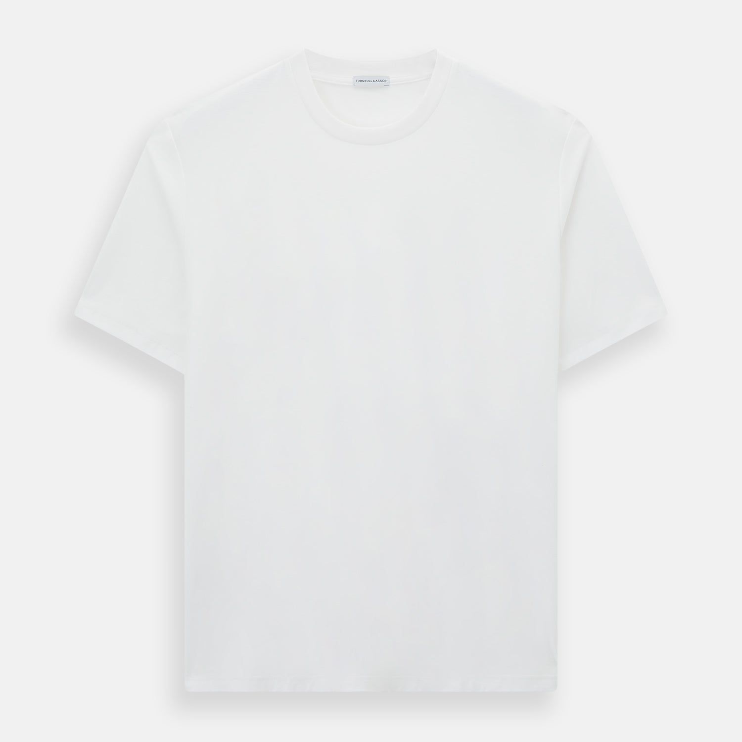 White Short-sleeve Fitted T-Shirt