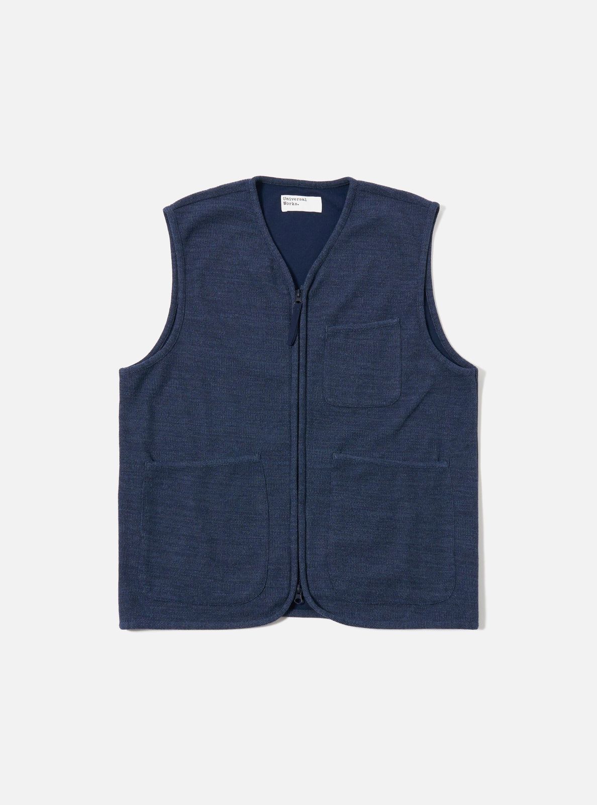 Navy Maiorca Jersey Zip Gilet