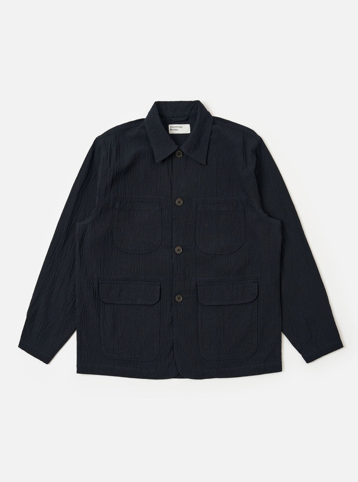 Dark Navy Ospina Cotton Labour Jacket
