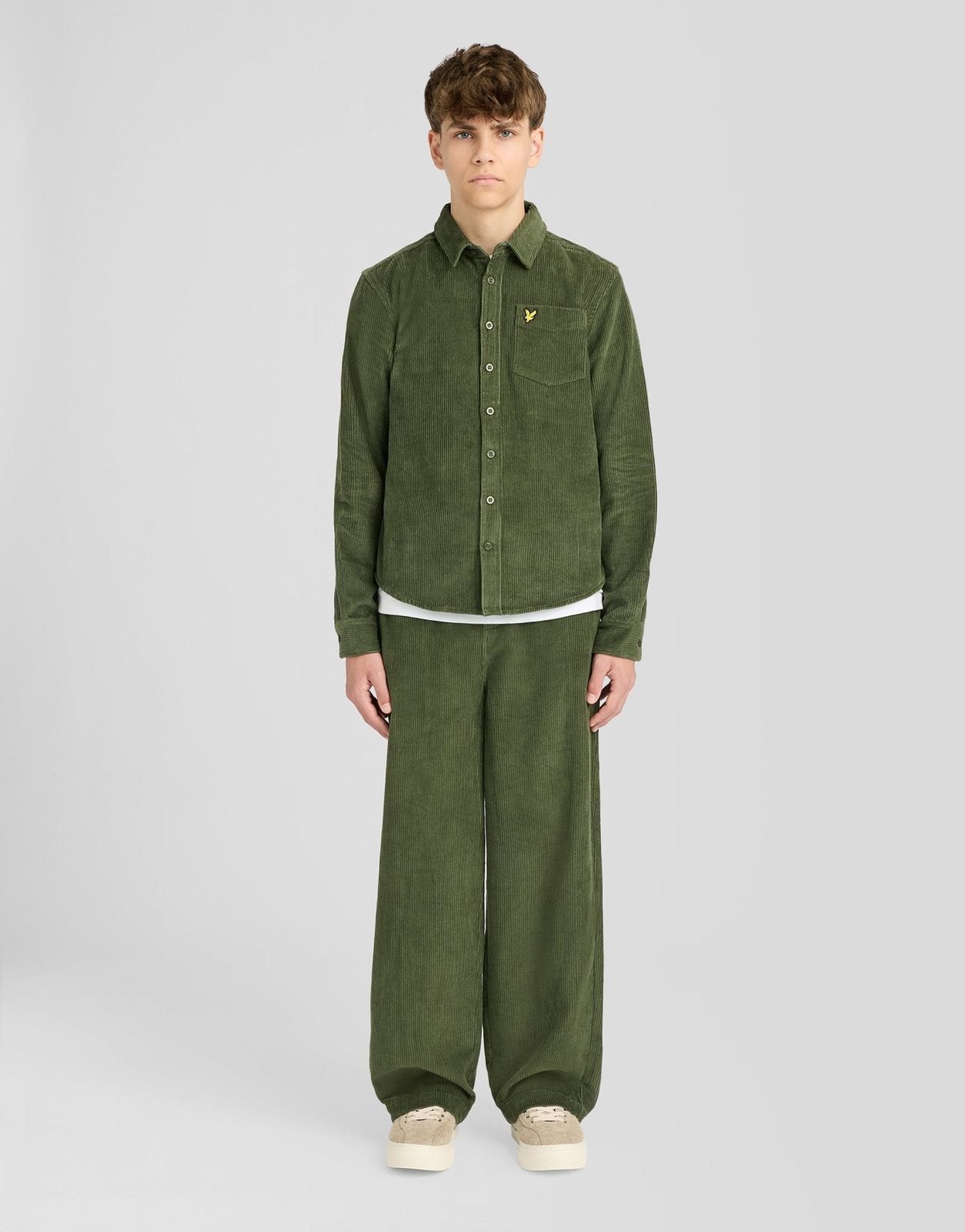 Straight Leg Corduroy Trousers
