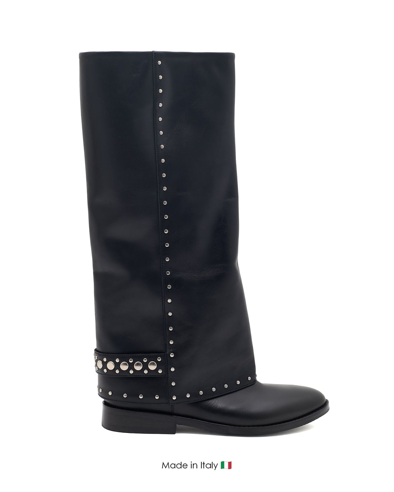 Isabel Black/Nickel Leather