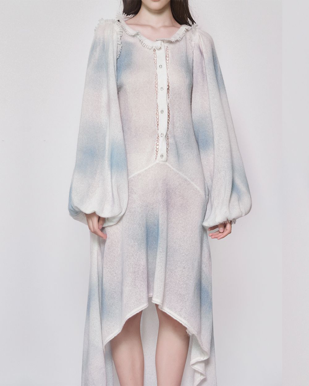 Bubble Gradient Print Knit Dress
