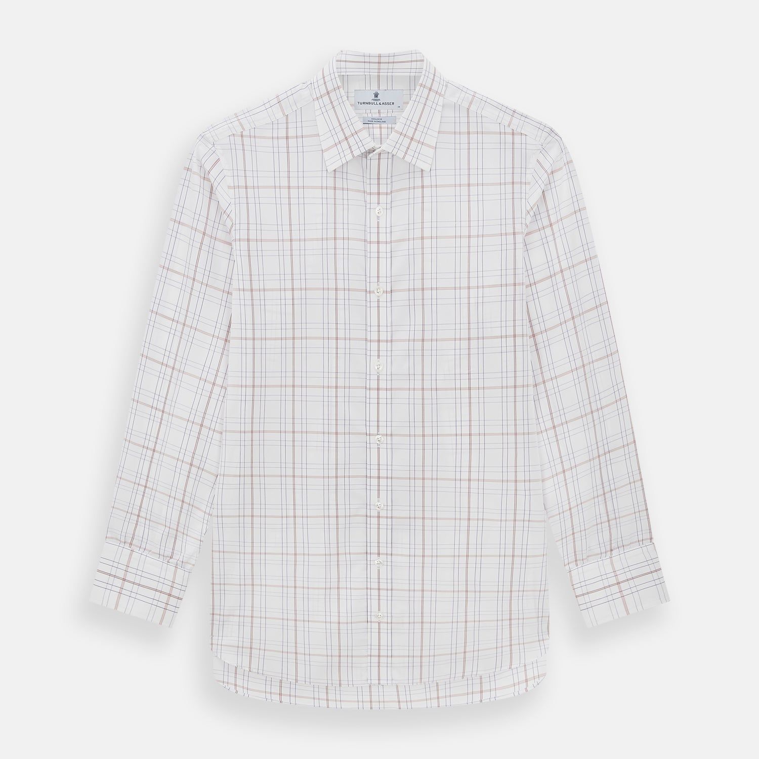 Purple and Rose Multi Check Mayfair Shirt