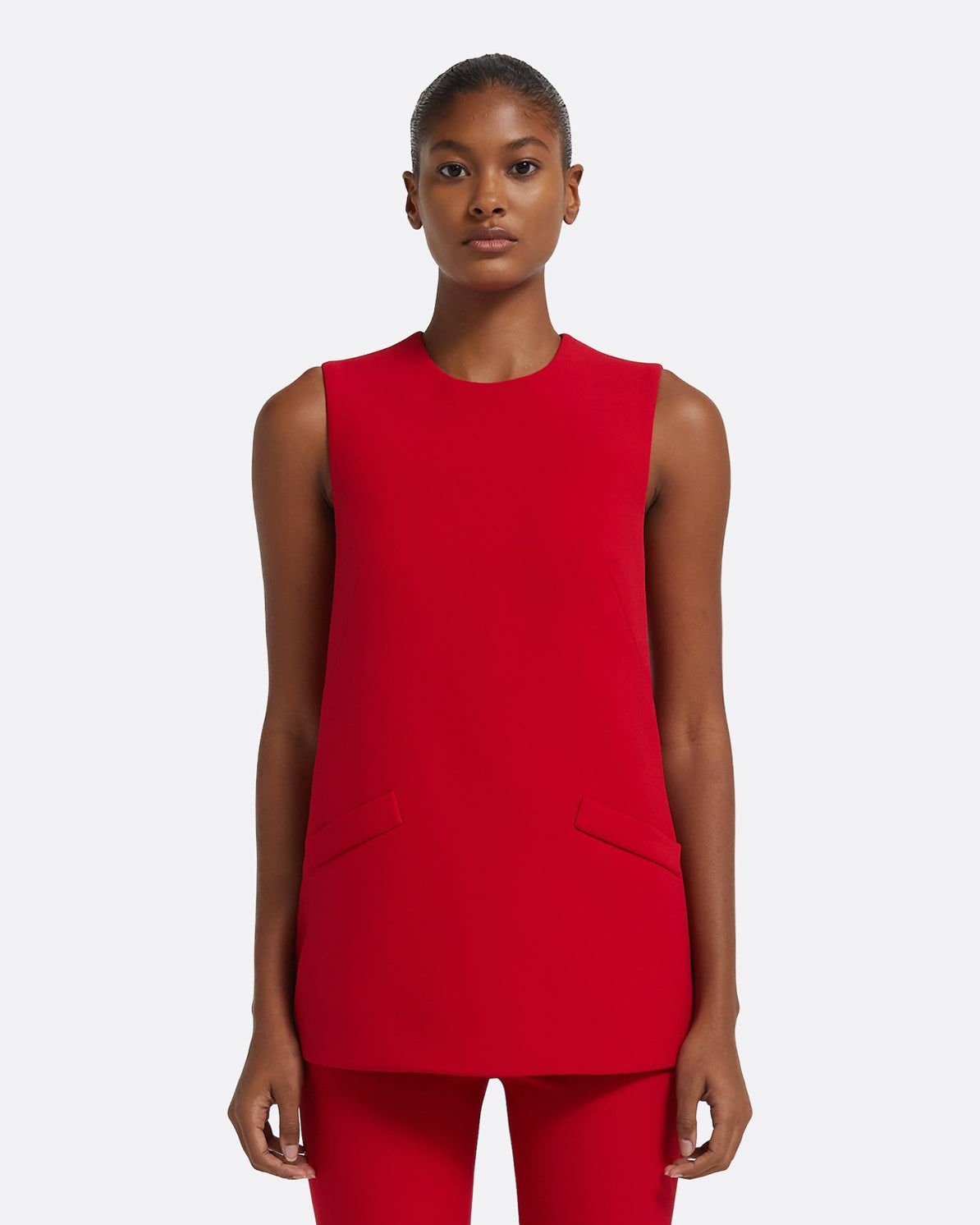Oscar Top in Crimson