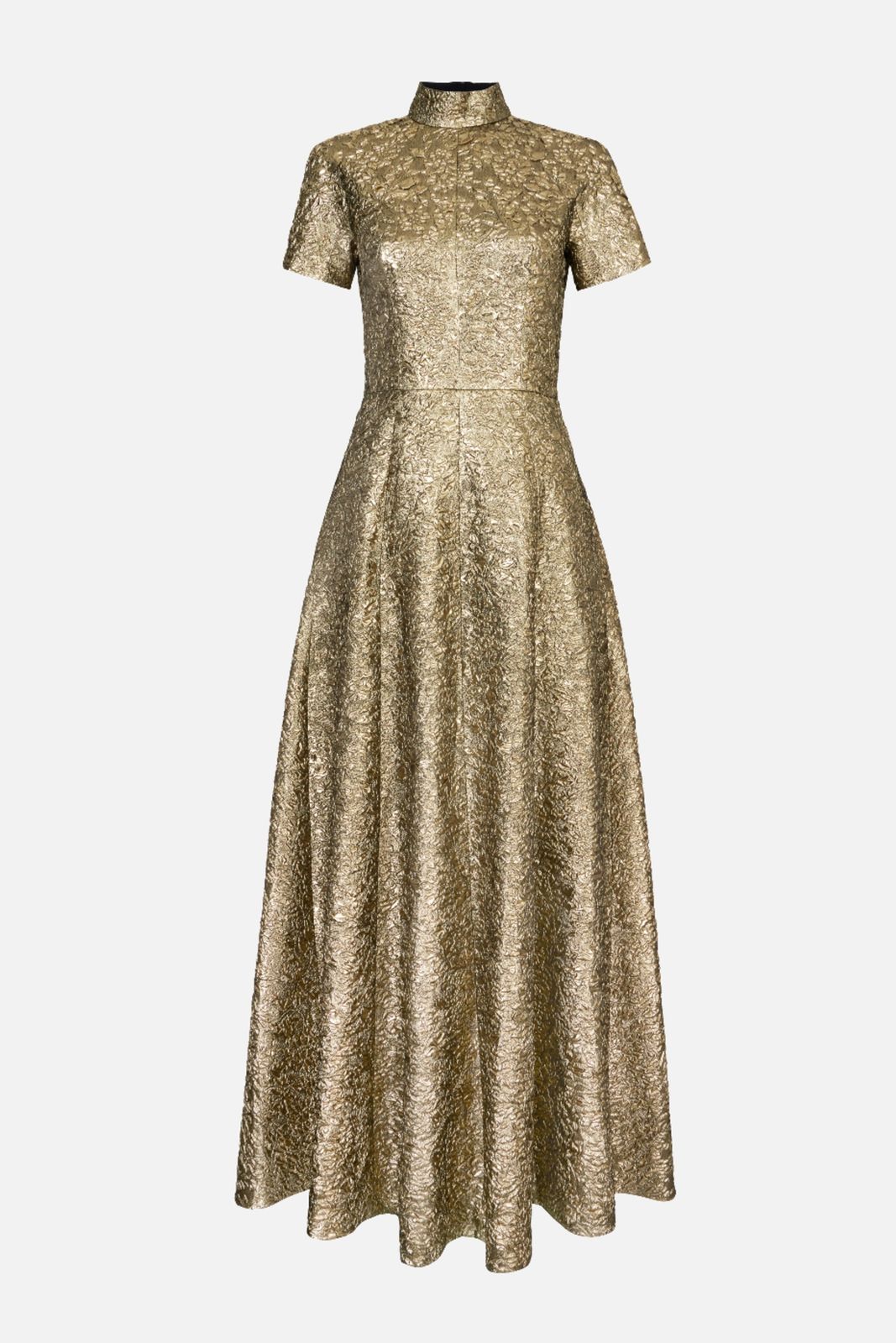 Malinda in Gold Double Warp Floral