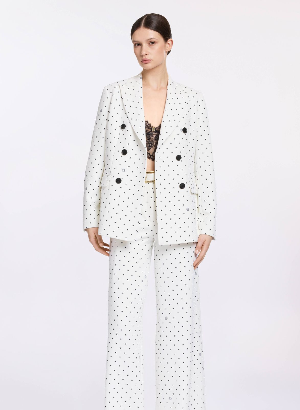 Printed Cady Blazer