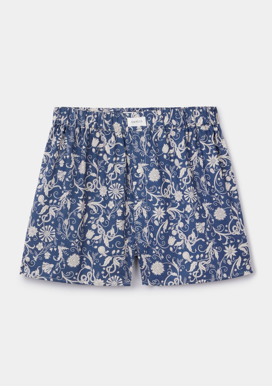 Navy Ophidian Boxer Short-Made with Liberty Fabric