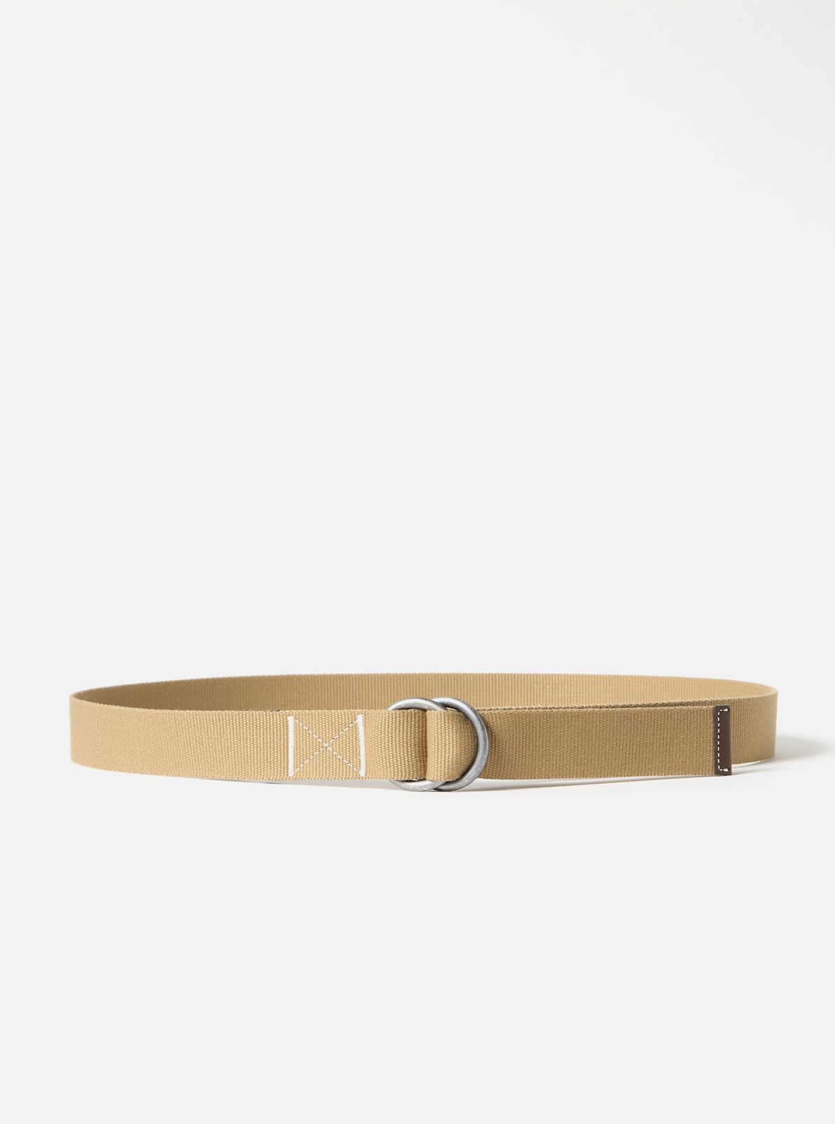 Sand Canvas Webbing O Ring Belt