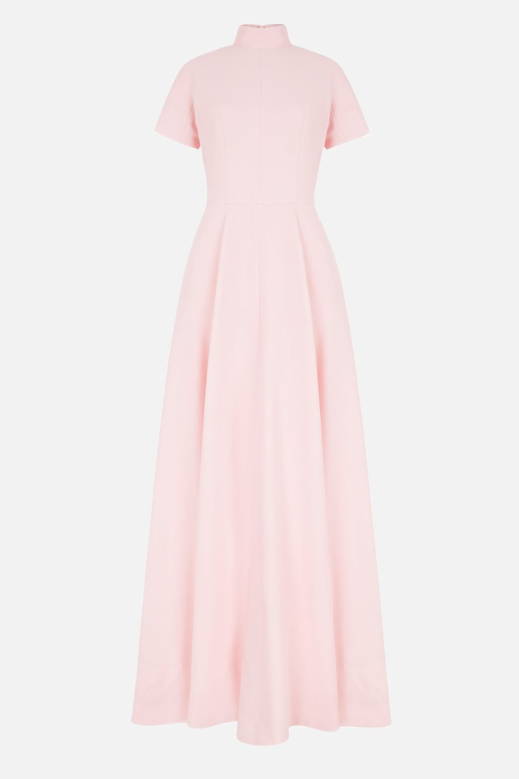 Malinda Dress in Light Pink Single Wool Crepe