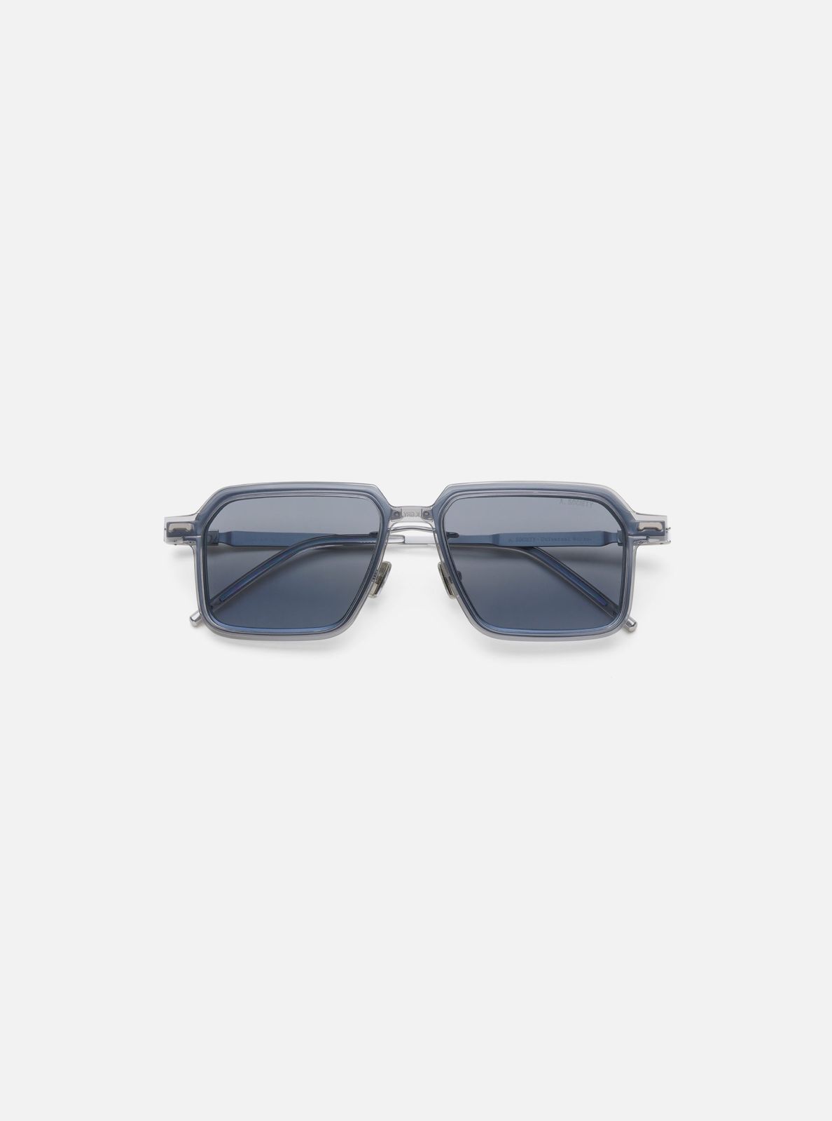 A. SOCIETY x Universal Works Silver/Grey Kowloon Eyewear