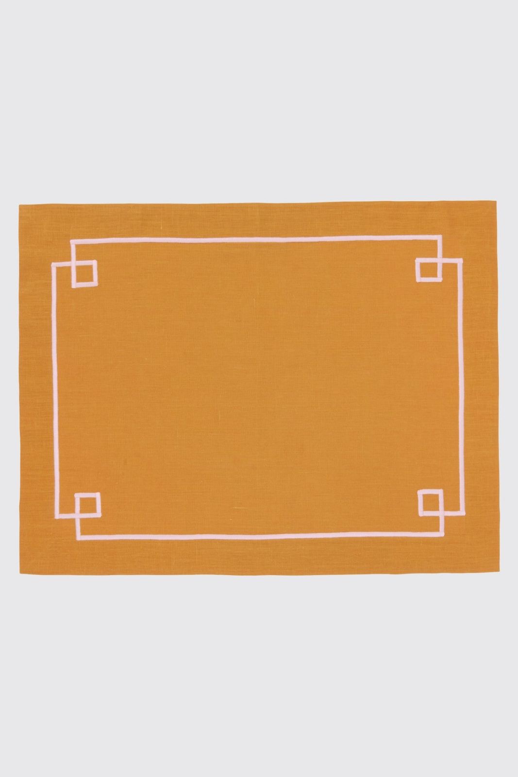 Set of 4 Inverted Aztec Placemats in Zafferano Linen