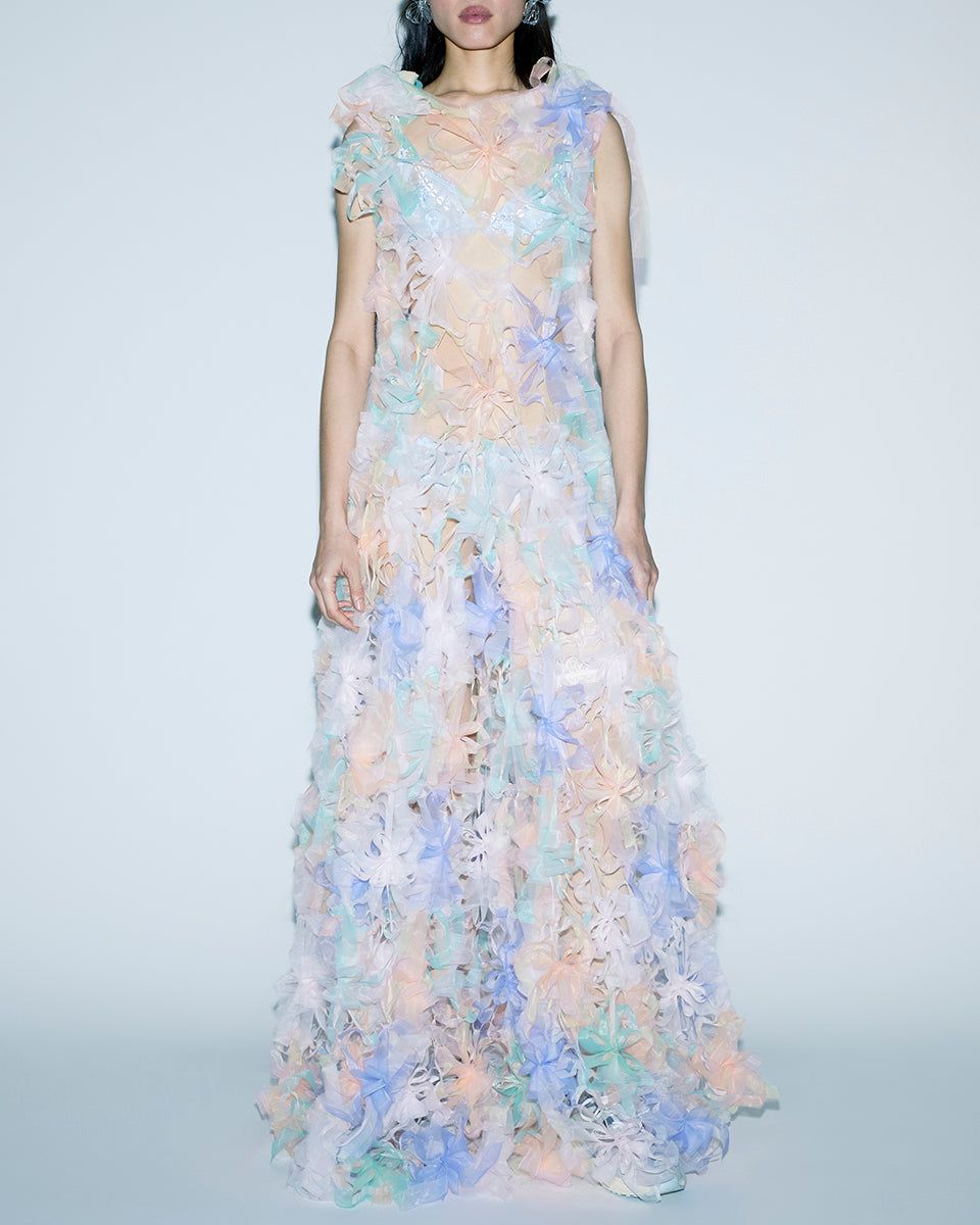 AIR-WHIRL MAXI PASTEL DRESS