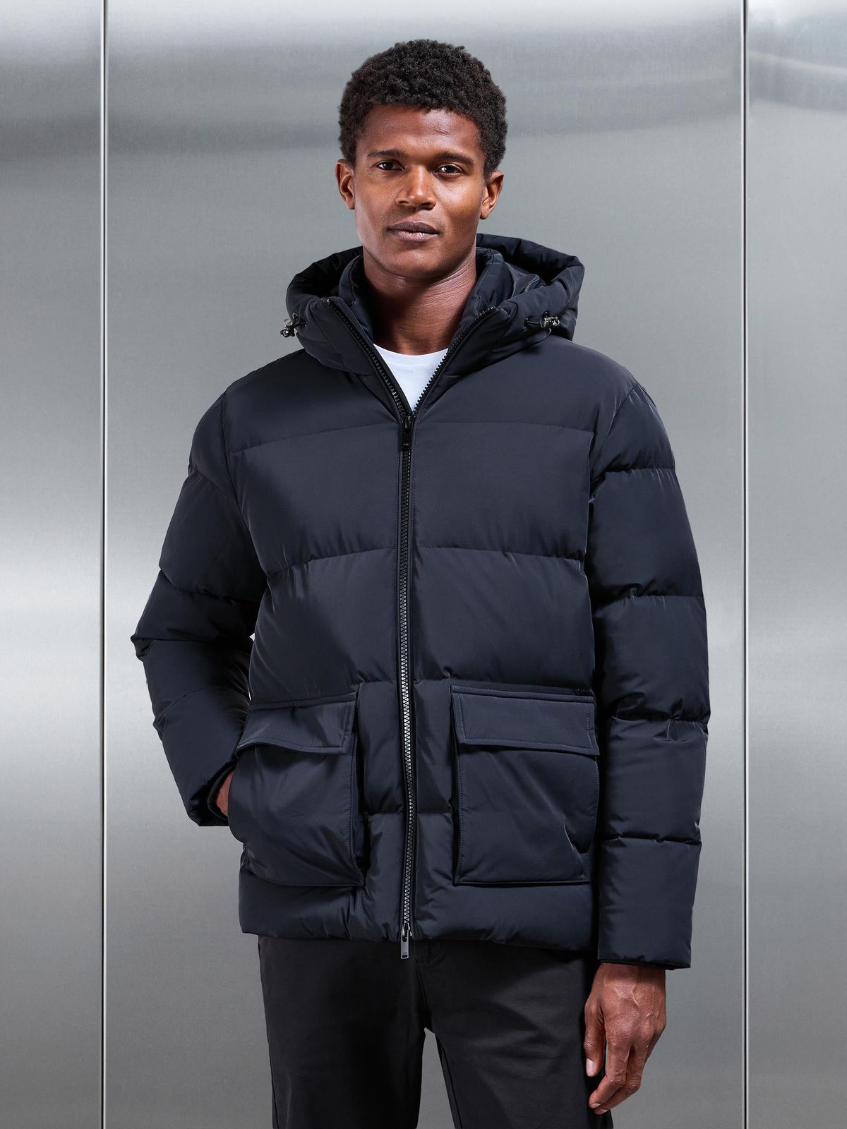 Puffer Parka in Black
