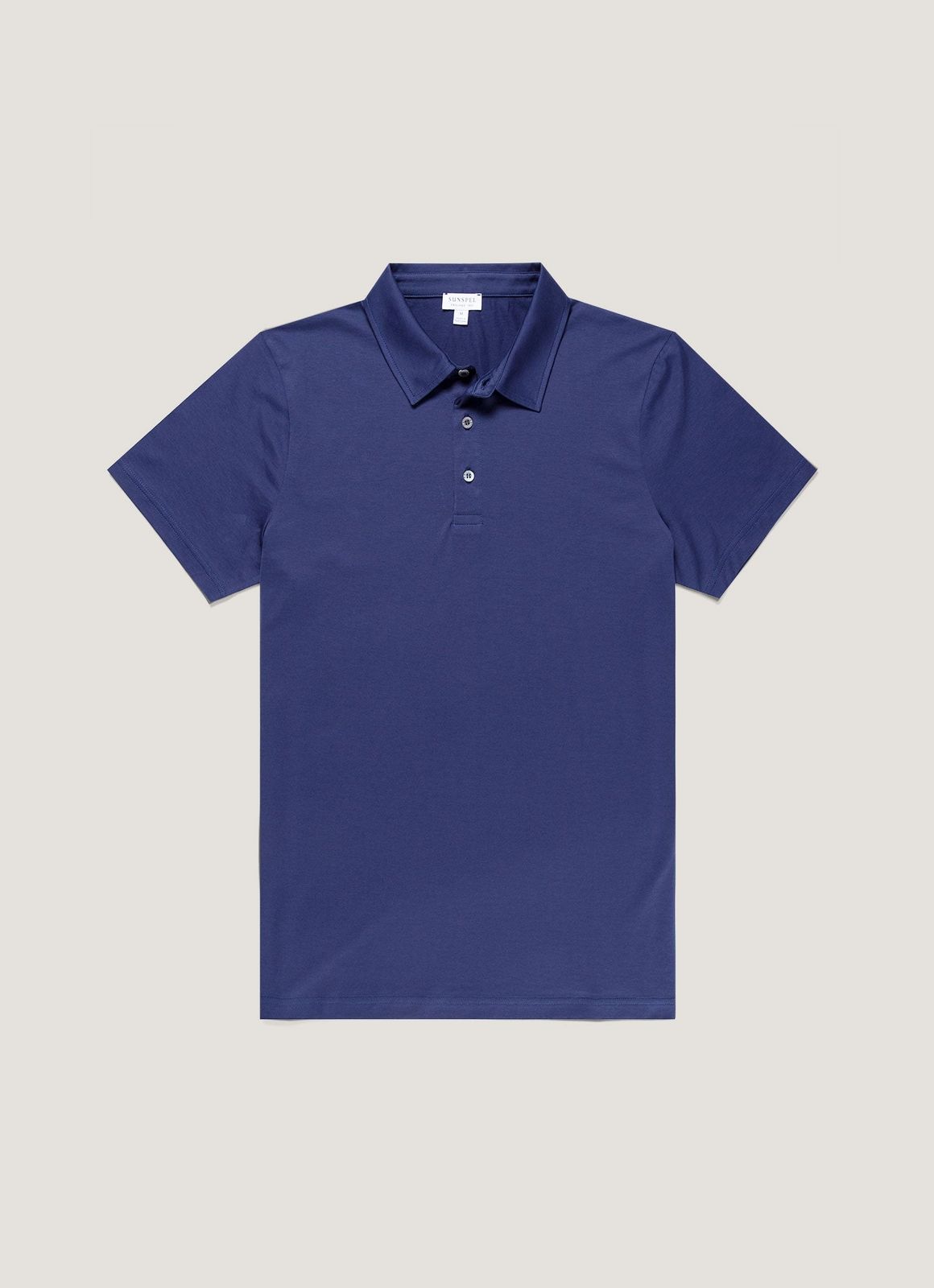 Men's Classic Jersey Polo Shirt in Ink Blue
