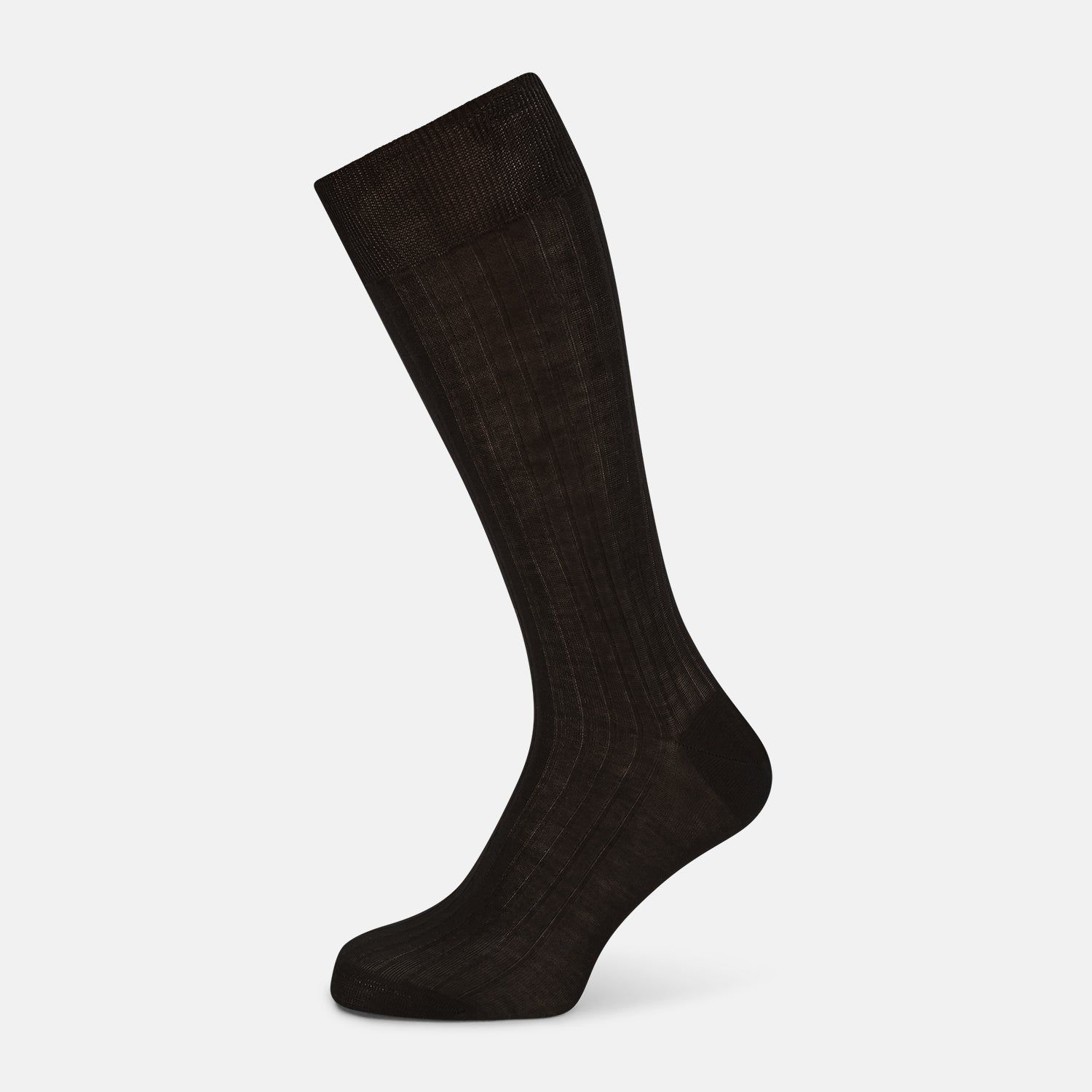 Black Cotton Mid-Length Socks