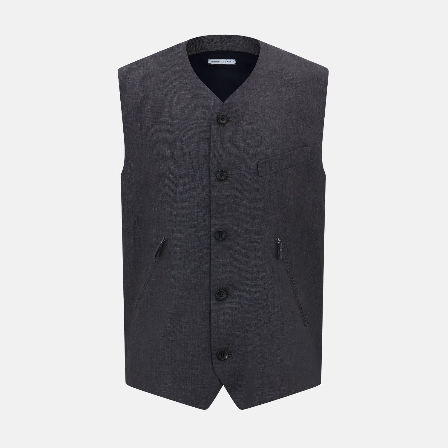 Ash Linen Twill Waistcoat