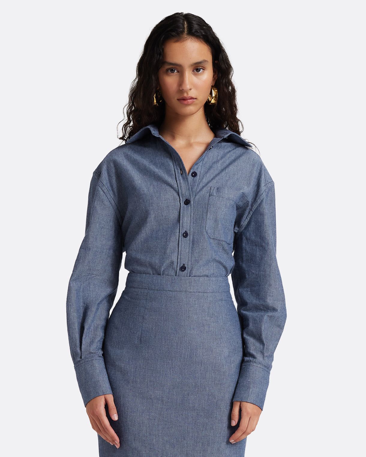 Giada Shirt in Blue Blend