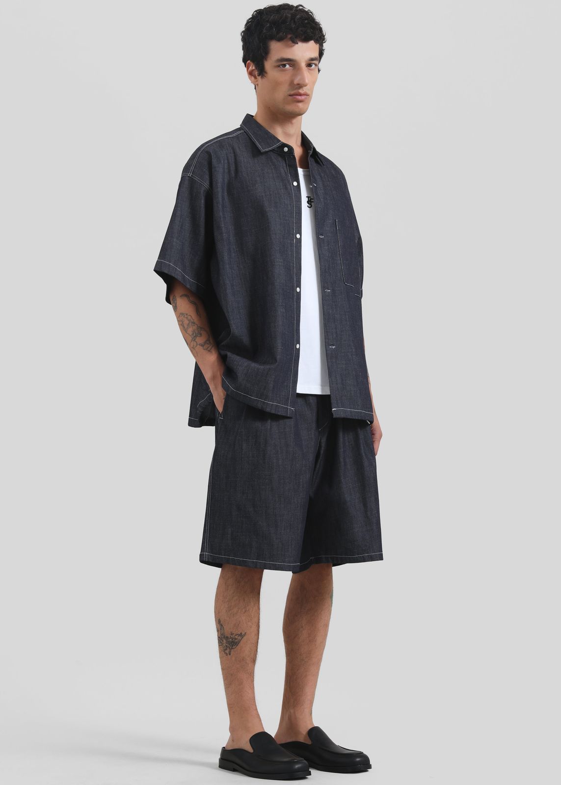 Axton Denim Shirt - Dark Wash